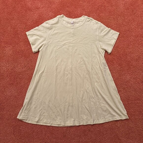Lululemon All Yours Tee Dress Lemon Vibe Relaxed Fit Pima Cotton Vitasea Size 4 - Picture 12 of 12